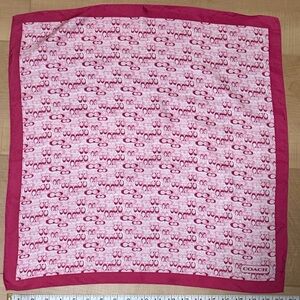 Coach Fuchsia Signature Scarf